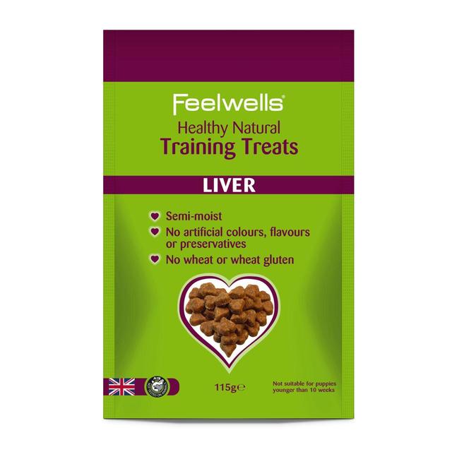 Feelwells Liver Dog Training Treats, 115g
