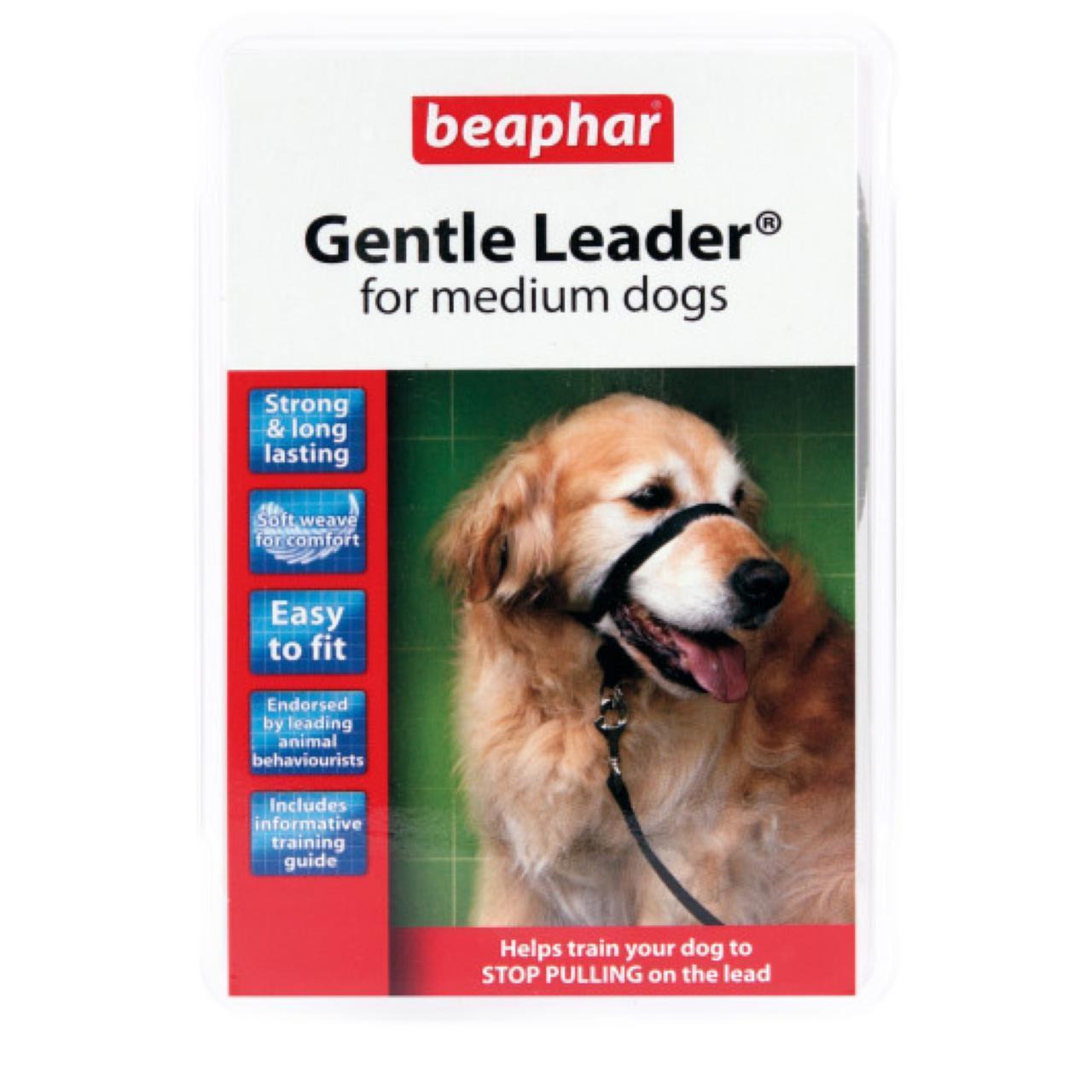 An image of Beaphar Gentle Leader Medium Black