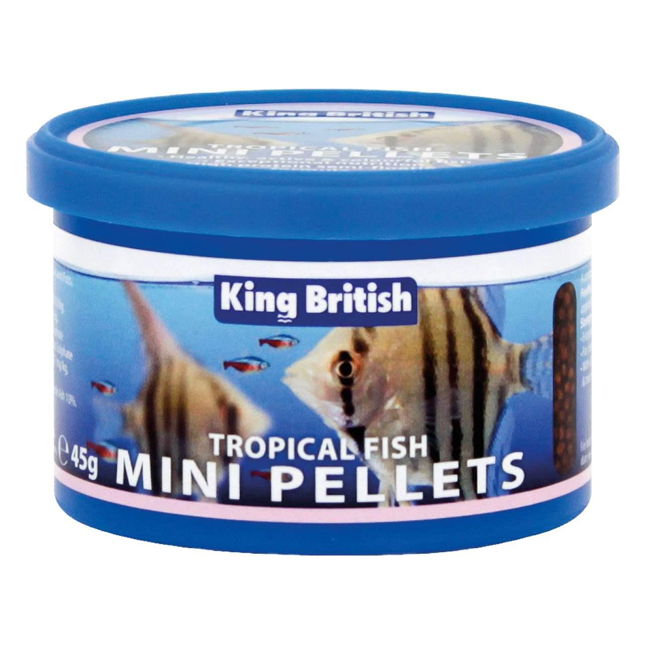 An image of King British Tropical Fish Mini Pellets
