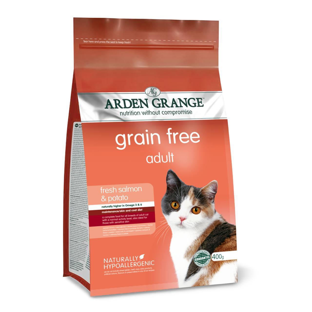 An image of Arden Grange Adult Salmon Dry Cat Food