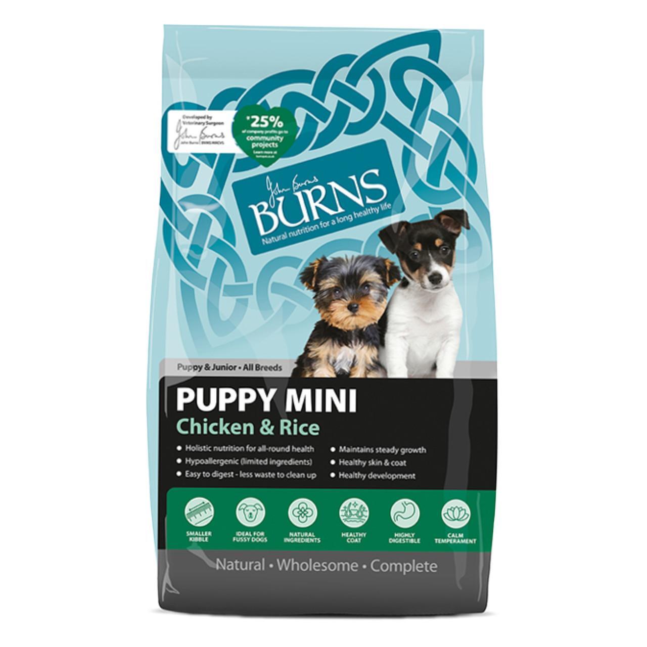 An image of Burns Puppy Mini Chicken & Rice