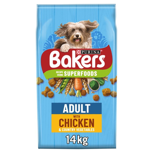 Bakers Adult Dog Food Chicken & Vegetable, 14kg