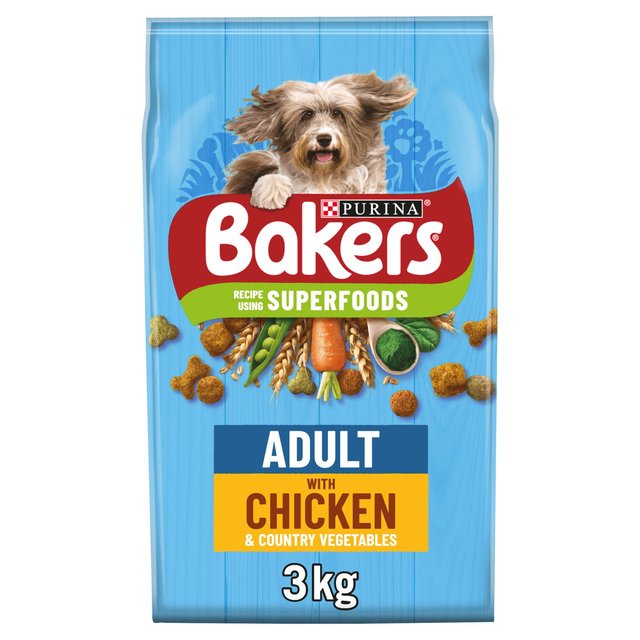 Bakers Adult Dog Food Chicken & Vegetables, 3kg