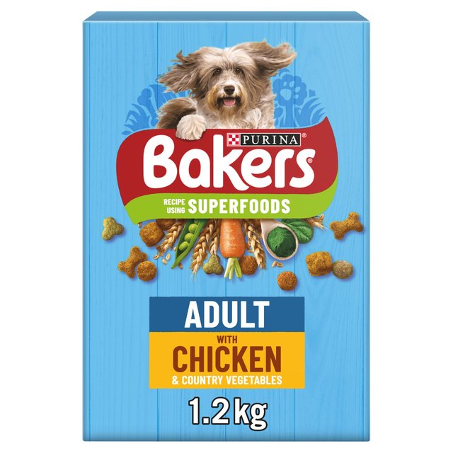 Bakers Adult Dog Food Chicken & Vegetable, 1.2kg