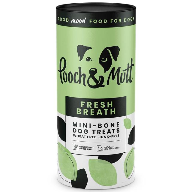 Pooch & Mutt Fresh Breath Mini Bone Dog Treats, 125g