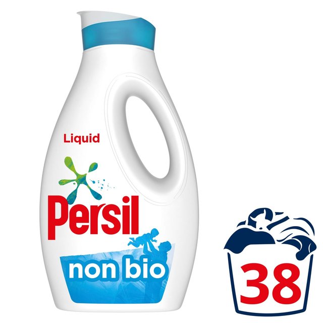 Persil Laundry Washing Liquid Detergent Non Bio 38 Wash, 1.026L
