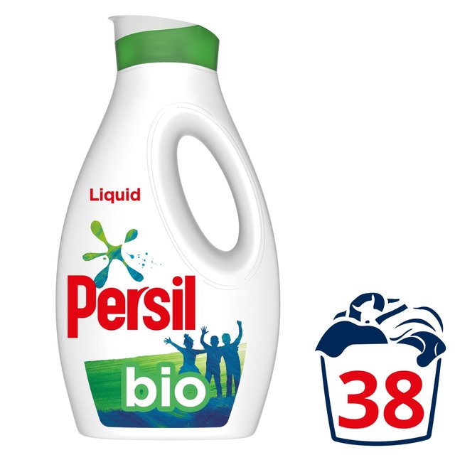 Persil Laundry Washing Liquid Detergent Bio 38 Wash, 1.026L