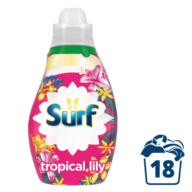 Surf Tropical Lily Concentrated Liquid Laundry Detergent 18 Washes, 486ml