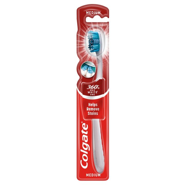 Colgate 360 Max White One Medium Toothbrush, One Size
