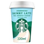 Starbucks Skinny Latte Lactose Free Iced Coffee