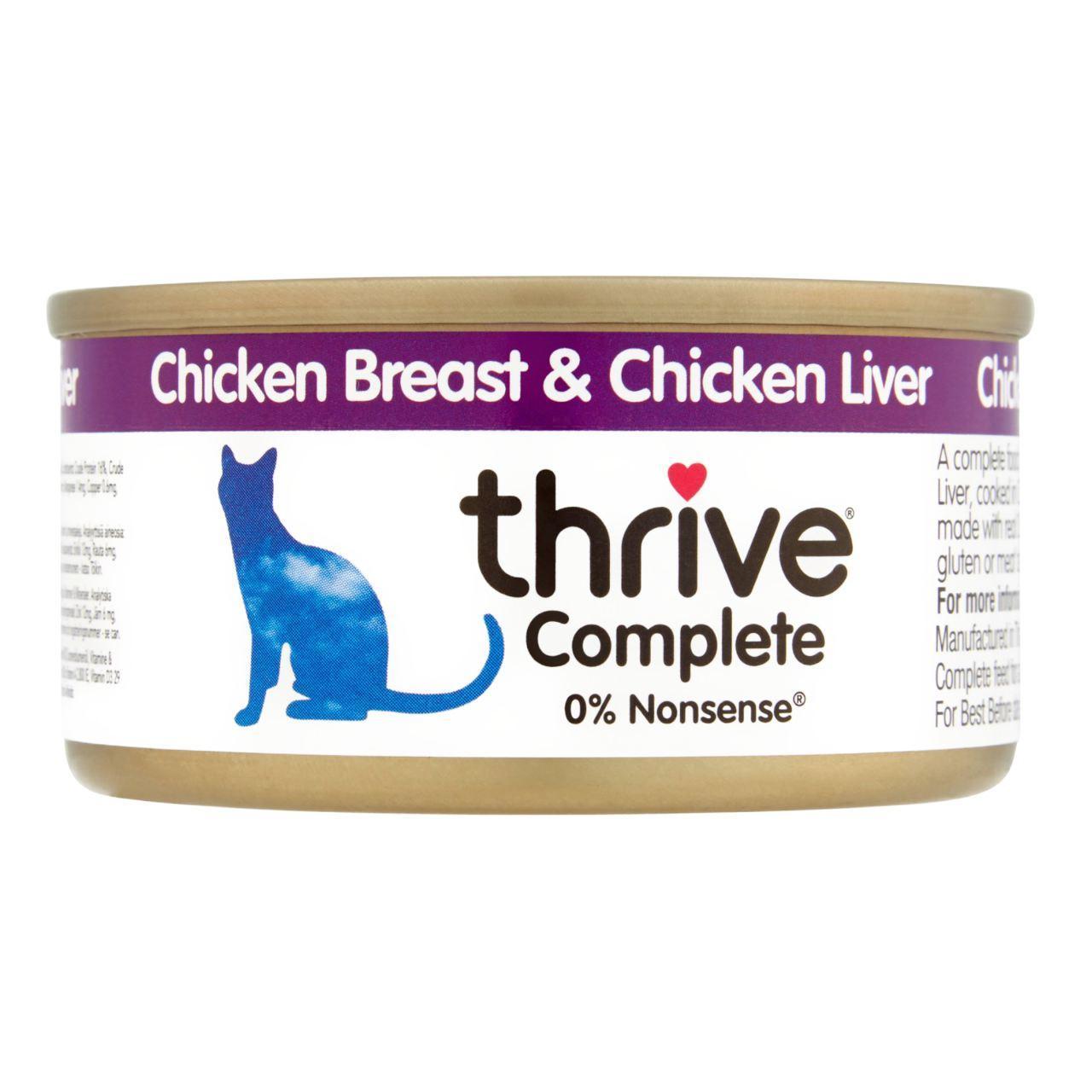 An image of Thrive Complete Chicken Breast & Chicken Liver Cat Food