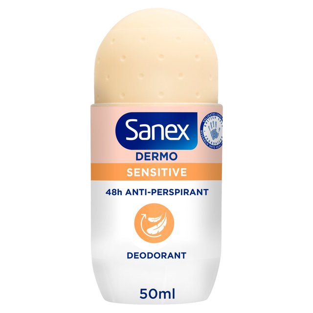 Sanex Dermo Sensitive Roll On Antiperspirant Deodorant, 50ml