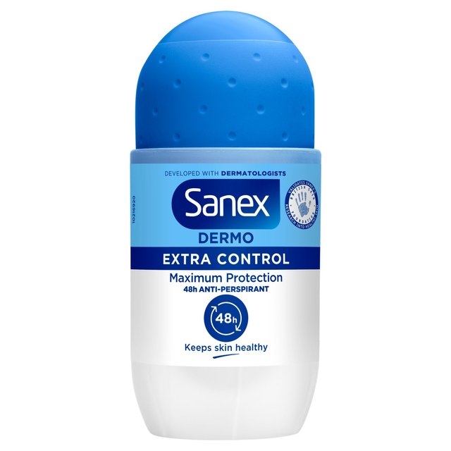 Sanex Dermo Extra Control Roll On Antiperspirant Deodorant, 50ml