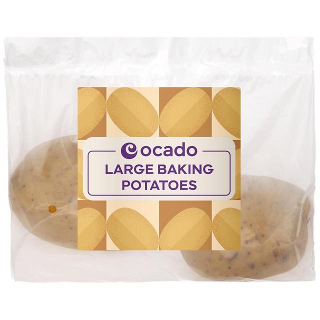 Ocado Large British Baking Potatoes, 2 Per Pack