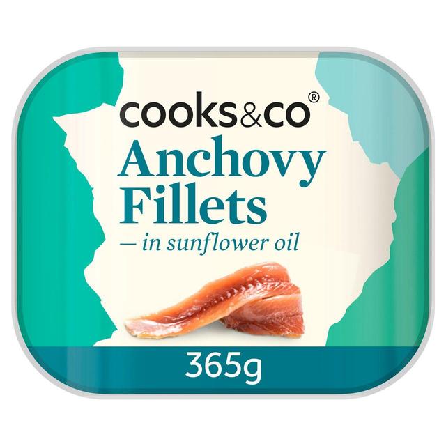 Cooks & Co Anchovy Fillets in Oil, 365g