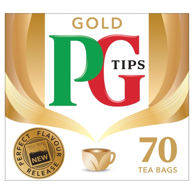 PG Tips Gold Pyramid Teabags, 80 Per Pack