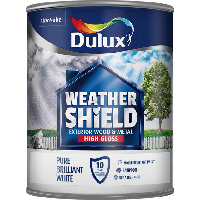 Dulux Weathershield Exterior Gloss Pure Brilliant White Dulux Weathershield Exterior Gloss Pure Brilliant White