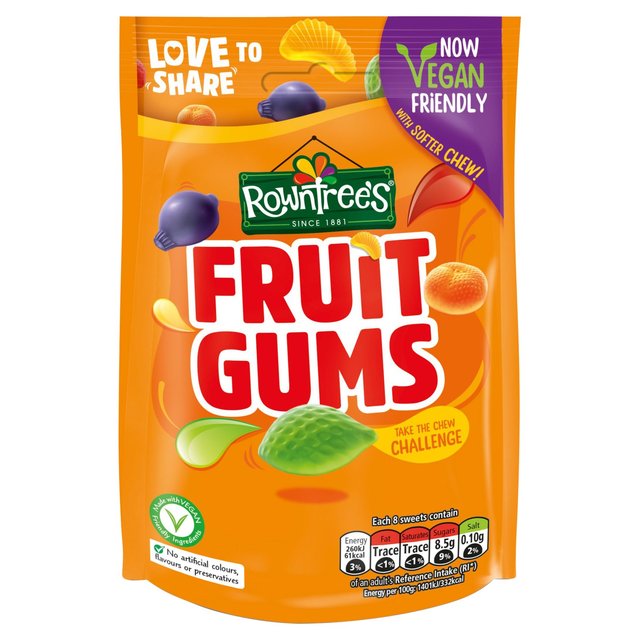 Rowntree’s Fruit Gums Sweets Sharing Bag, 150g