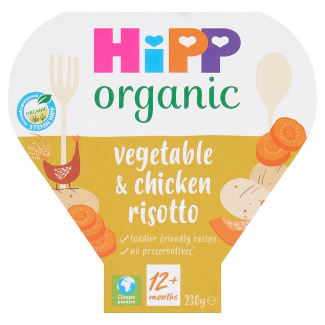 HiPP Organic Vegetable & Chicken Risotto Toddler Tray Meal 1-3 Years, 230g