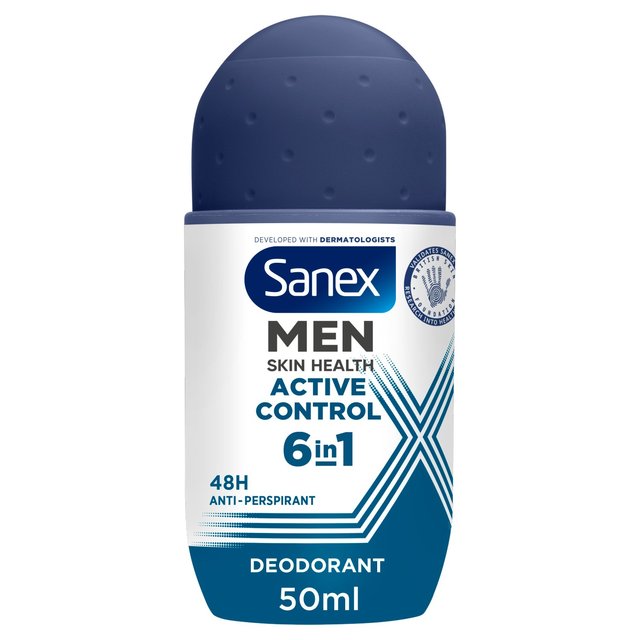 Sanex Men Active Control Antiperspirant Roll On Deodorant, 50ml