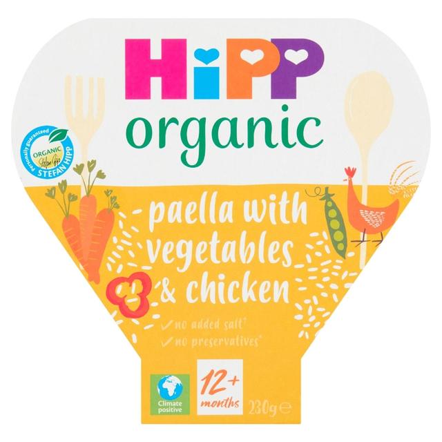 HiPP Organic Paella With Veg & Chicken Toddler Tray Meal 1-3 Years, 230g