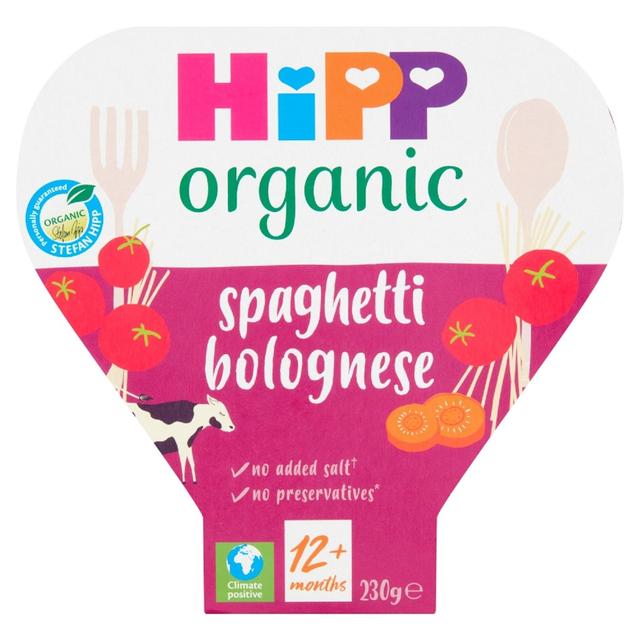 HiPP Organic Spaghetti Bolognese Toddler Tray Meal 1-3 Years, 230g