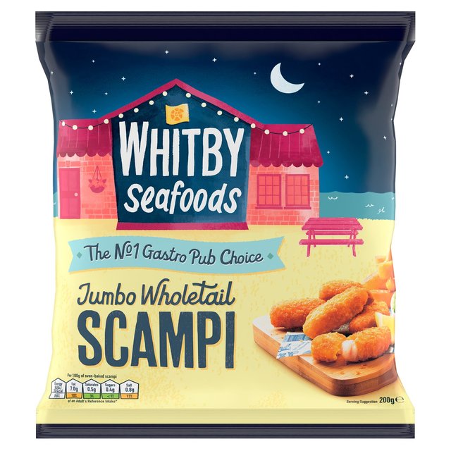 Whitby Seafoods Jumbo Scampi Frozen, 200g