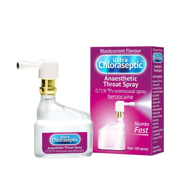 Ultra Chloraseptic Anaesthetic Throat Spray Blackcurrant, 15ml