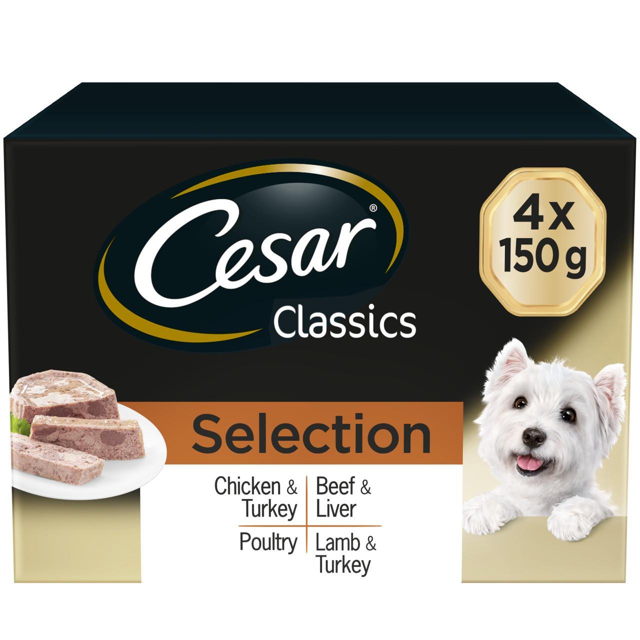 An image of Cesar Classics Dog Tray Meat Selection
