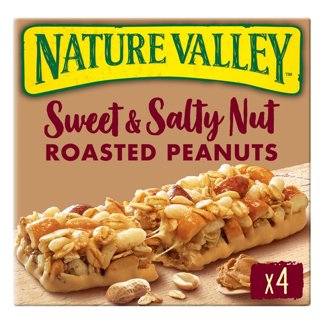 Nature Valley Sweet & Salty Nut Roasted Peanuts Bars, 4 x 30g