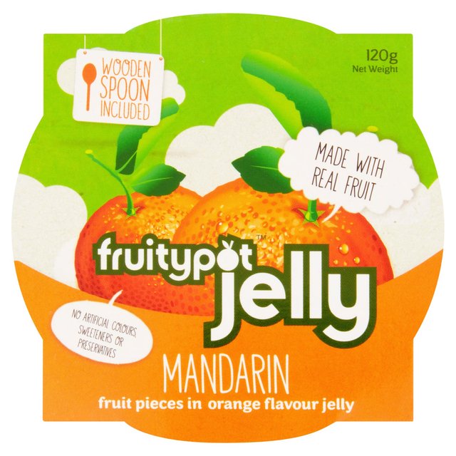Fruity Pot Jelly Mandarin in Orange Flavour Jelly, 120g