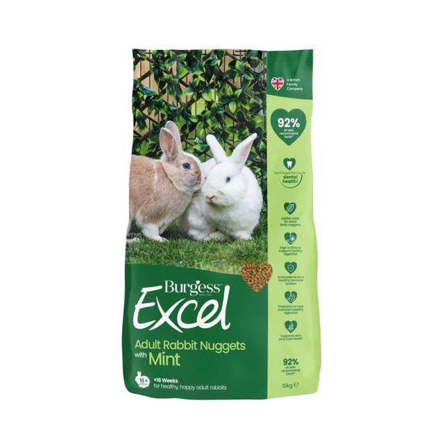 Burgess Excel Rabbit Adult Food With Mint, 10kg