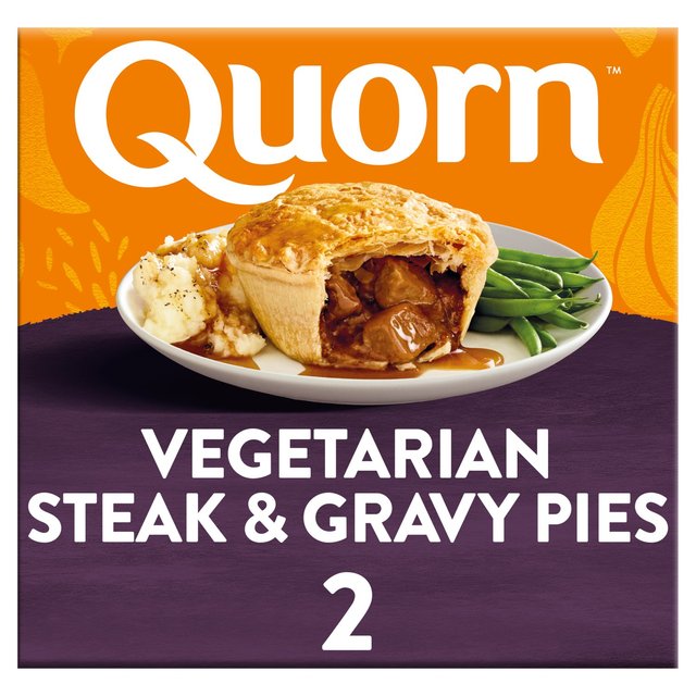 Quorn Vegetarian 2 Steak & Gravy Pies, 400g
